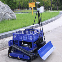 Tondeuse à gazon télécommandée Chariot de désherbage pour verger à chenilles Broyeur d'herbe Récupération des terres agricoles GPS autopropulsé