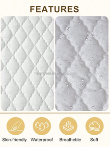 Protector de Colchón Acolchado <span class=keywords><strong>Impermeable</strong></span> y <span class=keywords><strong>Transpirable</strong></span> con Revestimiento de TPU para Uso Doméstico y Hotelero - Product Image 4