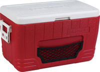 Glacière isotherme en plastique PP 46L avec poignée étanche, conservation 72h pour aliments et vin, portable pour aventures en plein air