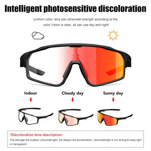 광변색 사이클링 피클볼 안경 UV400 보호 스포츠 선글라스 편광 김서림 방지 렌즈 안전 안경 보호 눈 - Product Image 2