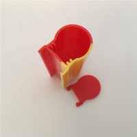 Profil de boîtier de tube de bande de led de couleur Duo jaune et rouge co-extrusion plastique acrylique pmma diffuseur de lumière tube de coque de signalisation