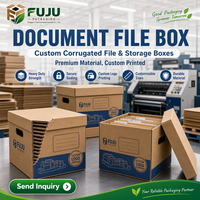 Boîtes en carton ondulé écologiques faites à la main FUJU - Forme et doublure personnalisées, logo personnalisé et impression artisanale, utilisation multi-industrielle
