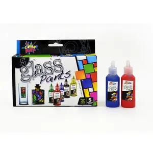 <span class=keywords><strong>Peinture</strong></span> <span class=keywords><strong>pour</strong></span> vitres en verre résistante à la chaleur, non toxique, 5 couleurs, <span class=keywords><strong>pour</strong></span> bricolage et artisanat - Product Image 1