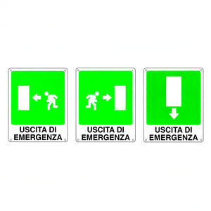 Señal de Emergencia T TAKE, Indicador de Dirección de Salida Verde con Texto en Español: Cita de Emergencia - Product Image 2