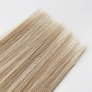 Extensiones de Cabello Humano Virgen 100% Ruso Haiyi de Alta Calidad, Super Dobles, con Punta Plana, Pre-Adheridas, Teñidas, Color Rubio para Mujer - Product Image 5
