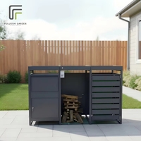 Boîte à colis de jardin en acier sur mesure, revêtement anti-rouille par poudrage, fenêtres de visualisation, capacité 2 niveaux, logo personnalisé