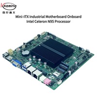 Placa Base Mini ITX para Servidor, Intel Alder Lake N95, Sin Ventilador, HD-MI, VGA, 17x17cm, 6COM, RS232, Placa Base Industrial