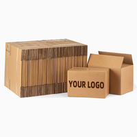Boîtes d'expédition en carton ondulé robustes personnalisées KAKA, vente en gros, carton kraft brun pour déménagement et stockage, pour la logistique