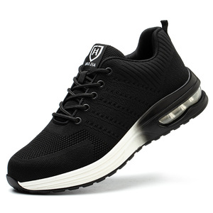 Chaussures <span class=keywords><strong>de</strong></span> travail à embout d'acier pour femmes, anti-écrasement, anti-perforation, bleues, respirantes, légères, avec coussin d'air, chaussures <span class=keywords><strong>de</strong></span> sécurité ESD - Product Image 4