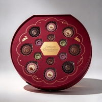 Boîte d'emballage personnalisée pour chocolats et noix, boîte cadeau ovale en papier spécial pour aliments gastronomiques, vente en gros