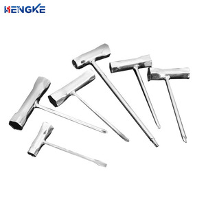 Xách tay Metric Carbon thép kẽm mạ t-hình chữ thập thẳng Ổ cắm cờ lê OEM tự làm cho chuỗi Saw cropper đánh lửa - Product Image 1