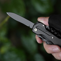 Couteau pliant portable de camping en plein air en acier inoxydable personnalisable OEM avec ouvre-bouteille multifonctionnel de qualité industrielle