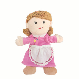 Anpassbare fabrik kinder erziehung familie echte handpuppe rollenspiel bildbuch geschichte charakter plüsch handpuppe - Product Image 4