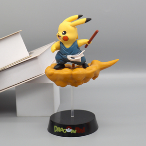 การ์ตูน Pika <span class=keywords><strong>Chu</strong></span> & goku dbz 2ชิ้นตกแต่งแผงหน้าปัดอนิเมะพีวีซีของเล่นจากเมฆบนคลาวด์ - Product Image 4