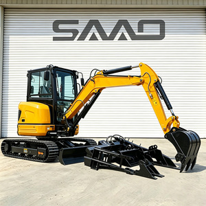 Mini Excavadora Multifuncional Todo en Uno de 3.5 Toneladas EPA 5, Excavadora de Orugas de 1 y 2 Toneladas para Jardín, Granja y Uso Doméstico - Product Image 1