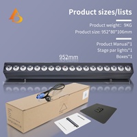AICPOSE Projecteur mural linéaire DMX512 contrôlé par télécommande 18x30W, éclairage mural RGBW 4-en-1 pour bâtiment