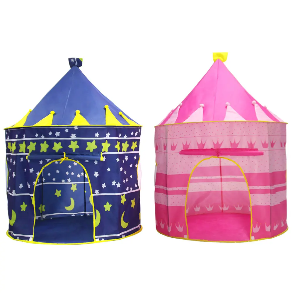 Tente de jeu Portable pliable Tipi Prince tente pliante couronne enfants garçon Cubby maison de jeu enfants cadeaux extérieur jouet tentes fonte