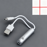 Module laser de ligne de croix rouge portable rechargeable en aluminium Nouveau calibrage d'équipement d'indication de visée de haute précision 650nm