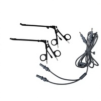 Pinces d'aspiration bipolaires Stammberger, instruments chirurgicaux, lot de 2 pièces, angle de la pointe 15° 45°, manuelles, réutilisables, stérilisées à haute température