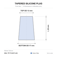 Kit de bouchons coniques en silicone Anken, colorés, électroplaqués, pour couvrir les trous, ensembles de bouchons de protection en caoutchouc, emballage en boîte