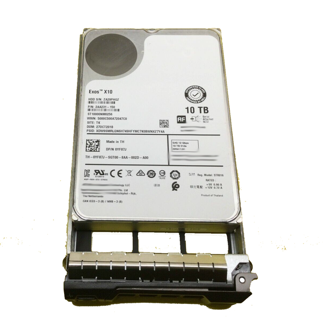 XGYWN 10TB 7.2K LFF SAS 12GB HDD Enterprise Server Hard Drive
