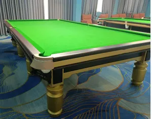 International Standard Solid Wood With Slate 12 Ft Billiard Snooker Table