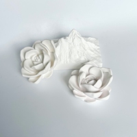 Diffuseur de parfum solide écologique de haute qualité, pierre de plâtre aromathérapeutique en forme de fleur