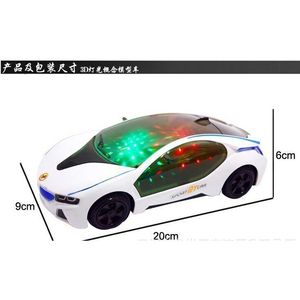 Voiture à roulettes universelle avec lumière et musique, jouet conceptuel pour enfants de 2 à 4 ans, voiture de course à piles - Product Image 2