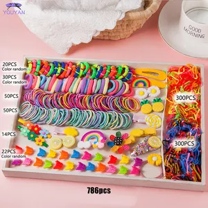 Wholesale Cute Mini Elastic Hair Bands Little Girls Hair Accessories Children's Hair Accessory Gift Sets