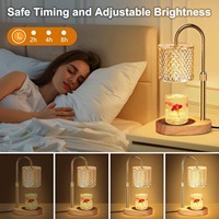 Lampu Penghangat Lilin Elektrik Lampu Peleleh Lilin dengan Timer Aroma Terapi Pengharum Ruangan Lampu Malam Dapat Diatur Kecerahannya Dekorasi Rumah Hadiah