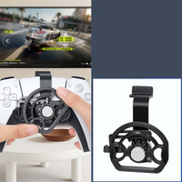 Volant Mini Ergonomique pour Manette PS5 Accessoire de Jeu de Course Prise en Main Améliorée Joystick Volant