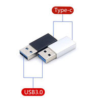 Longitud personalizada Otg Usb tipo C conector hembra a Usb 3,0 tipo A macho adaptador de datos de sincronización de carga