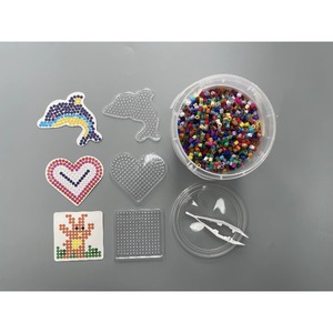 100pcs Factory Hama <b>Beads</b> Set Multicolor 5mm DIY Craft <b>Fuse</b> <b>Beads</b> Kit Educational Toy Carton Transportation Theme Ages 5-13 - Product Image 5