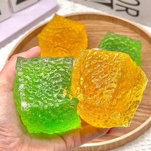 Fresh 5cm Honeycomb Maltose Ice Cube TPR <b>Squishy</b> Toy Stress Relief Gift for Kids Adults with a Bright Cheerful Ambiance Gifts - Product Image 2