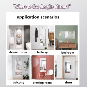<span class=keywords><strong>Specchio</strong></span> Acrilico <span class=keywords><strong>Infrangibile</strong></span> di Alta Qualità OEM, <span class=keywords><strong>Specchio</strong></span> da Parete per Soggiorno e Bagno, Offre Servizi di Taglio Personalizzato - Product Image 2