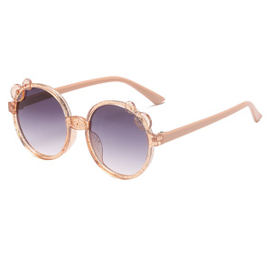 2023 Children Round Transparent <strong>Frame</strong> Sunglass <strong>Baby</strong> Girl Retro UV400 Cute Sunglasses for Kids - Product Image 5