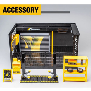 1:24 luz LED modelo en miniatura vitrina de coche para aficionados simulando garaje y estacionamiento escena espacio de estacionamiento juguete - Product Image 4