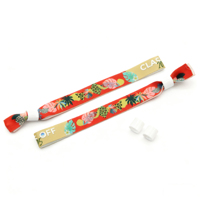 Bracelets en tissu polyester sublimé aux couleurs pastel de printemps |   Motif d'œuf de lapin de Pâques adapté aux cadeaux de vacances pour enfants