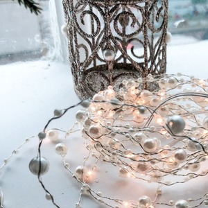 Pin Hoạt Động Ngọc Trai Hạt Chuỗi Lights 20 Leds Trắng Vòng Hoa Cổ Tích Đèn Cho Đám Cưới Giáng Sinh Tổ Chức Sự Kiện Bên Nhà - Product Image 6