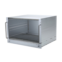 Chasis de control de tránsito por riel de comunicación 7U Schroff con perfil de aluminio, acero galvanizado, IP54, anodizado y serigrafiado