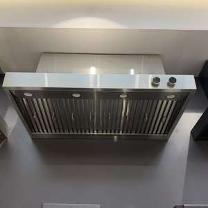 Hotte aspirante en acier inoxydable de 48 pouces avec conduits, 2000 m³/h, double moteurs puissants ultra-silencieux, commande numérique à écran tactile, déflecteur - Product Image 3