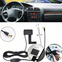 Antenne de voiture numérique DAB à gain élevé avec câble de 3 m et impédance de 75 ohms, en stock