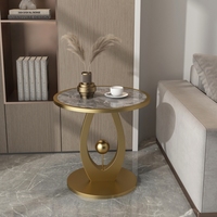 Centro móvil pequeño Retro Metal piedra Simple nórdico portátil lujo moderno mesas de centro para sala de estar cama mesa auxiliar dormitorio