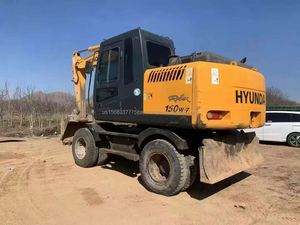 Excavatrice sur pneus Hyundai 150W d'occasion, d'origine coréenne, 15 tonnes, modèle 150W, machine Hyundai d'occasion - Product Image 6