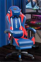 Chaise de Gaming de luxe, réglable en hauteur, rotative à 360 degrés, mobilier de salon et chambre à coucher, bleu, Standard élevé, offre spéciale