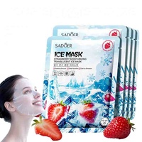 Masker Wajah Es Buah Blueberry Strawberry Alpukat Lemon Kiwi yang Menutrisi, Melembapkan, Memutihkan, Menghidrasi, dan Mendinginkan