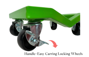 Paire de chariots de déménagement pour voiture robustes, capacité de 3000 lb, déplaceur de <span class=keywords><strong>v</strong></span>éhicule avec freins verrouillables pour voitures, SUV, camions, remorques - Product Image 4