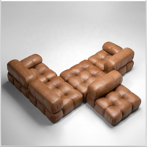 Bộ ghế sofa phòng khách kiểu Ý hiện đại, làm theo yêu cầu của nhà sản xuất, chất liệu da, kiểu dáng Mario Bellini, thiết kế mô đun, kết hợp nhiều món. - Product Image 3