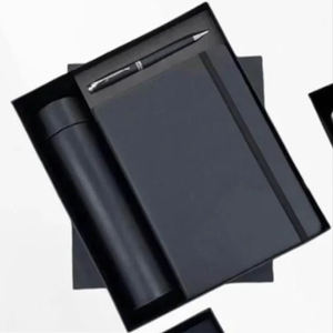 2024 productos más vendidos negro logotipo personalizado <span class=keywords><strong>de</strong></span> lujo taza <span class=keywords><strong>de</strong></span> vacío cuaderno con bolígrafo 3 piezas Día del maestro padrino regalo <span class=keywords><strong>de</strong></span> negocios - Product Image 1