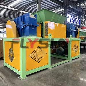 FLYSUN Double Shaft Shredder High Quality Tire <b>Cardboard</b> Plastic and Metal Shredder Customizable Capacity and Blade Molds - Product Image 2